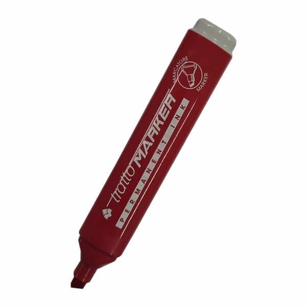 Tratto 840202 Chisel Kırmızı Markör Kalem