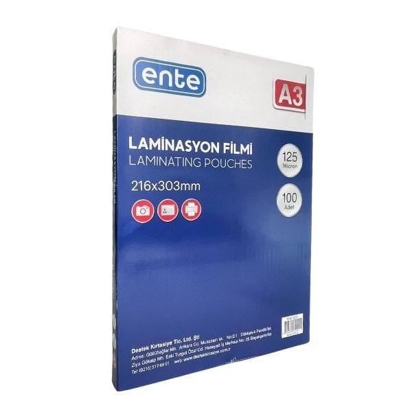 Ente 021 125 mic A3  Laminasyon Filmi