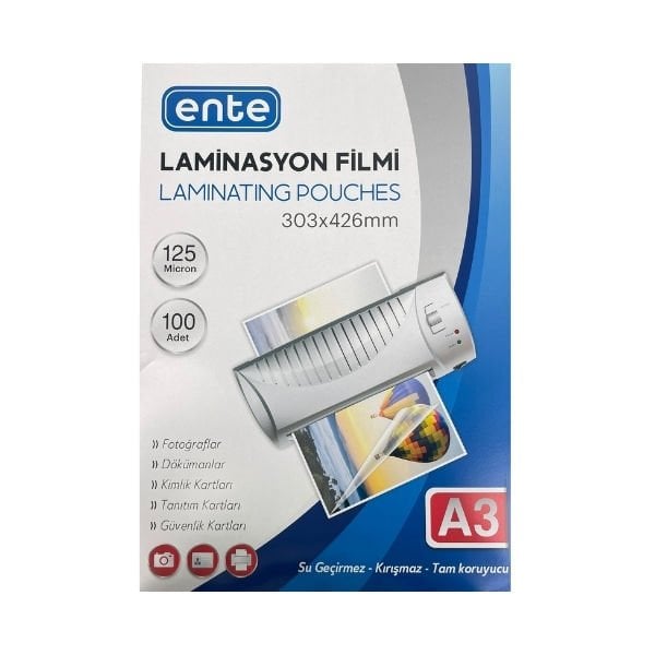 Ente 021 125 mic A3  Laminasyon Filmi