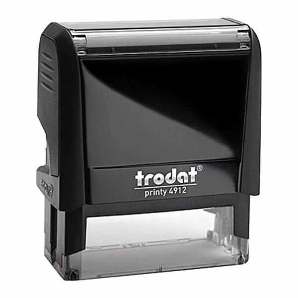 Trodat 4912 P4 Siyah Gövde Standart Firma Kaşesi Boş Kaşe