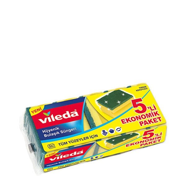 Vileda 013 5 li Oluklu Bulaşık Süngeri