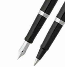 SHEAFFER 9470-0/2 SAGARİS PARLAK SİYAH DOLMA KALEM & TÜKENMEZ KALEM SET