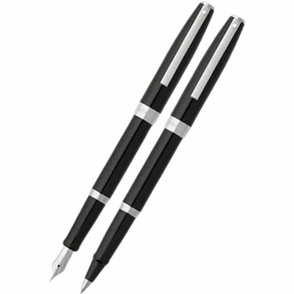 Sheaffer 9470-0/2 Sagaris Parlak Siyah Dolma Kalem & Tükenmez Kalem Set