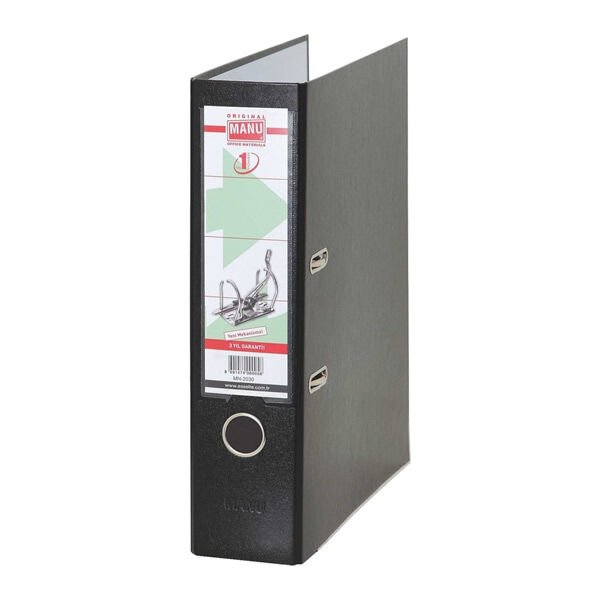 Manu Geniş Siyah Klasör