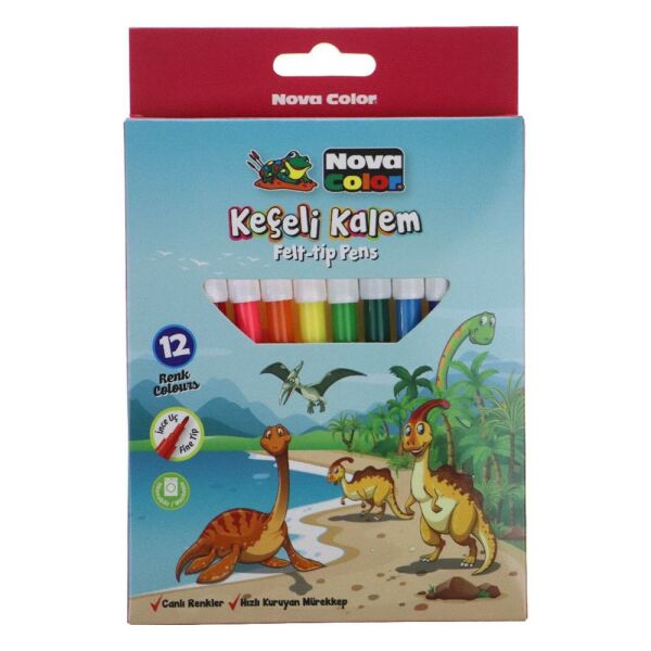 Nova Color NC-871 12 li Keçeli Kalem Seti