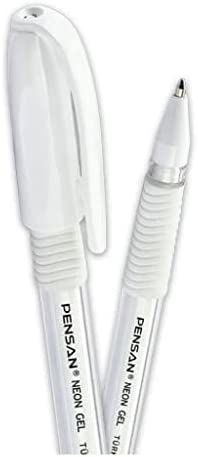 PENSAN 1,0 MM BEYAZ NEON JEL TÜKENMEZ KALEM