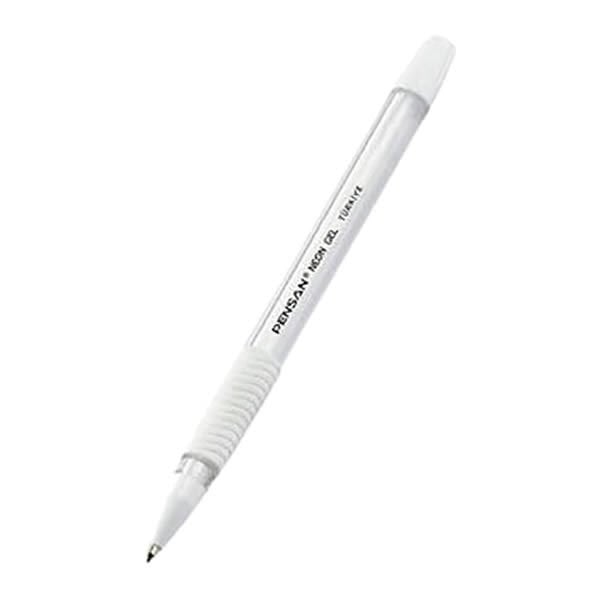 Pensan 1,0 mm Beyaz Neon Jel Tükenmez Kalem