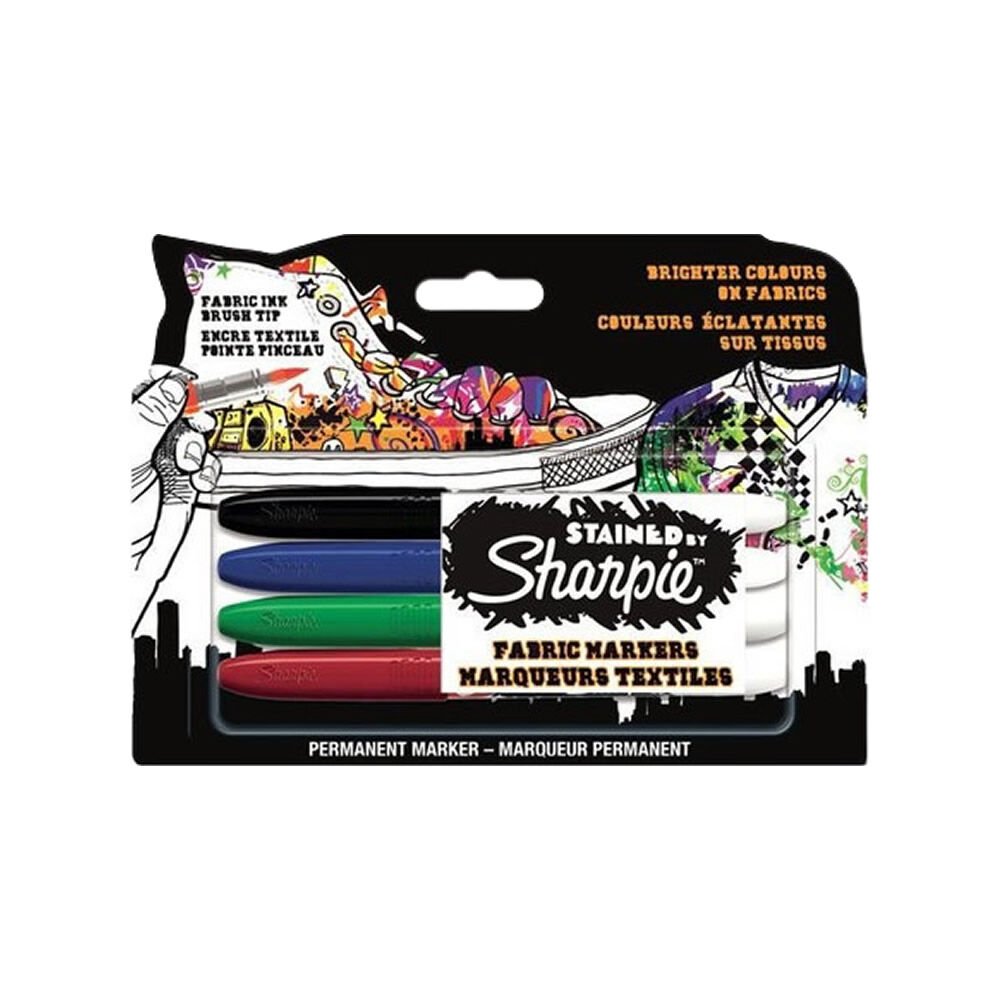 Sharpie S0962141 Stained 4 lü Tekstil Markör Kalem