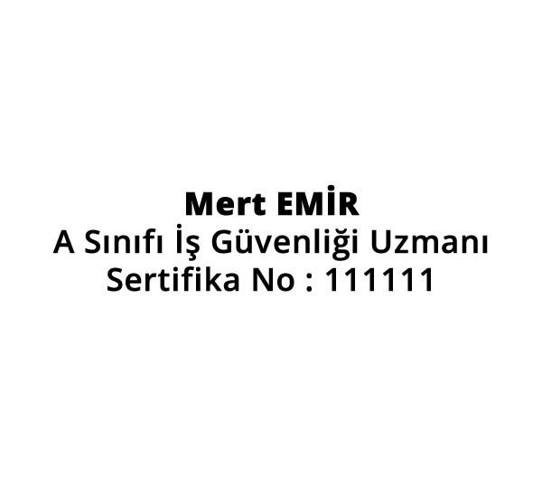 Trodat 4911 Küçük Boy İş Güvenliği Kaşesi 2 Boş Kaşe