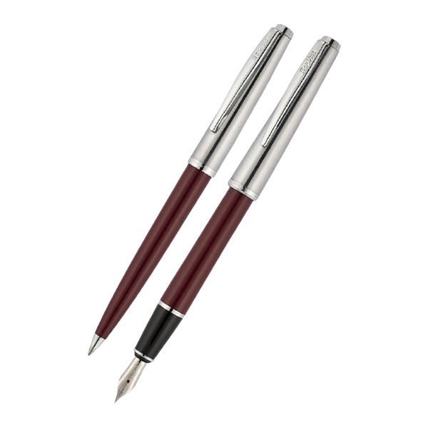 Scrikss 78Dk Bordo Dolma Kalem & Tükenmez Kalem Seti