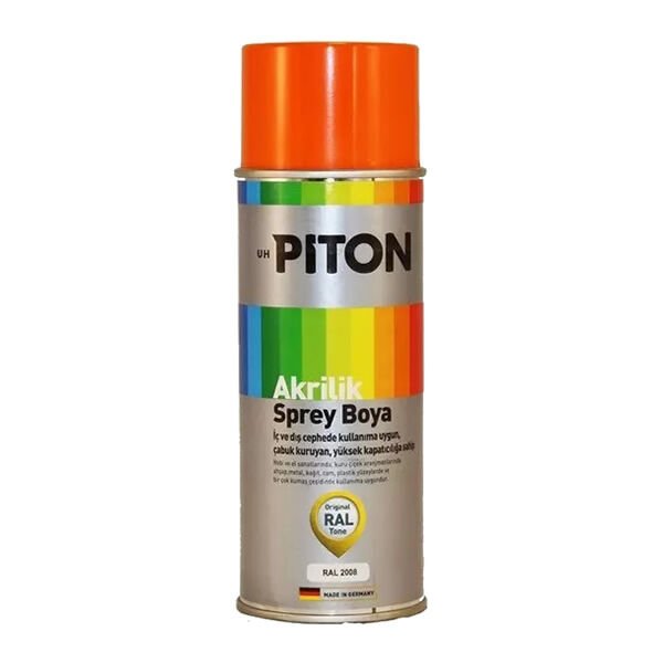 Piton 400 ml Açık Turuncu Akrilik Sprey Boya
