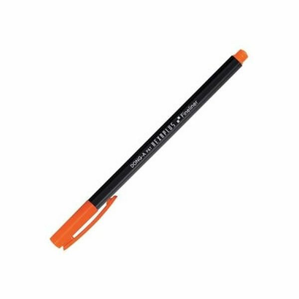 Dong-A Hexaplus Fineliner No:10 Turuncu Fiber Uçlu Kalem
