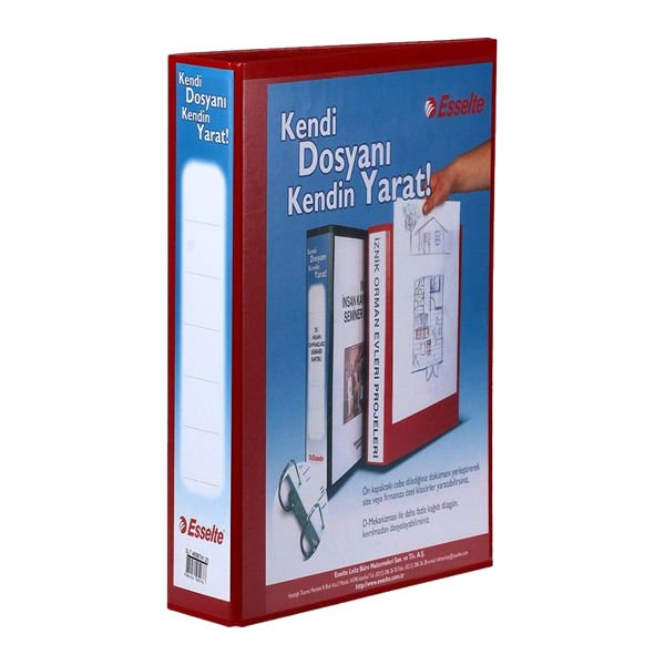 Esselte 46563411525 30 mm 4D Mekanizmalı Kırmızı Klasör