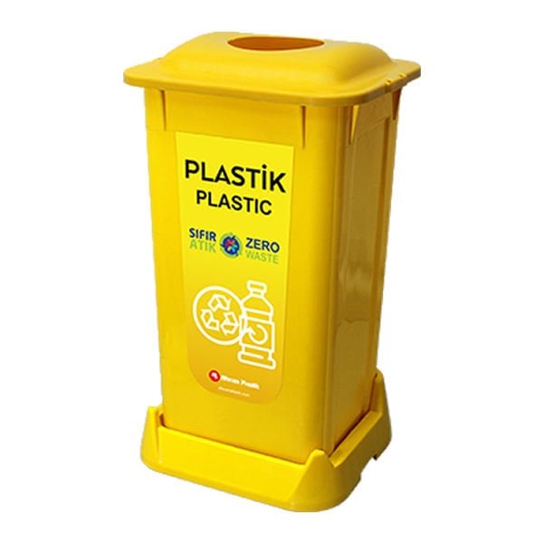 Aform 70 Lt Orjinal Plastik Atık Sarı Atık Kovası
