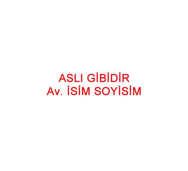 Trodat 4911 Küçük Boy Aslı Gibidir Avukat Boş Kaşe