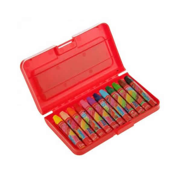 Faber Castell 12 li Altıgen Plastik Kutulu Pastel Boya