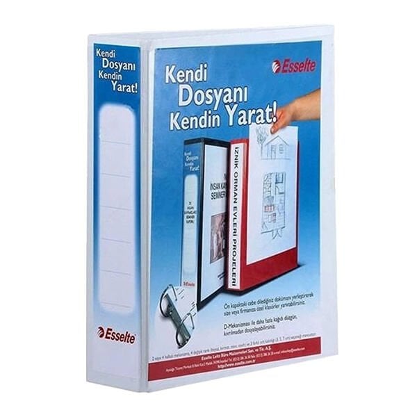 Esselte 46563211501 30 mm 2D Mekanizmalı Beyaz Klasör