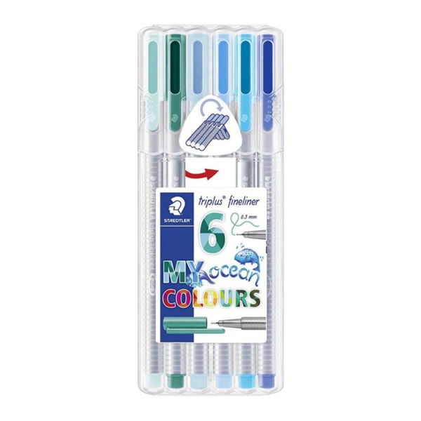 Staedtler 323 6 lı Triplus Okyanus Keçeli Kalem