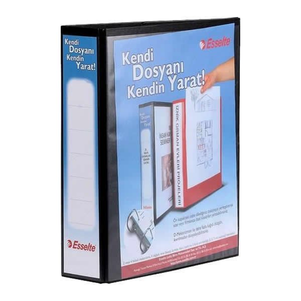Esselte 46563211595 30 mm 2D Mekanizmalı Siyah Klasör
