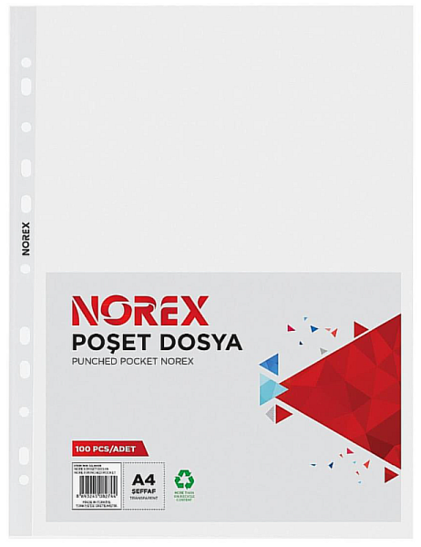 Noki Norex UL100X A4 100 lü Poşet Dosya
