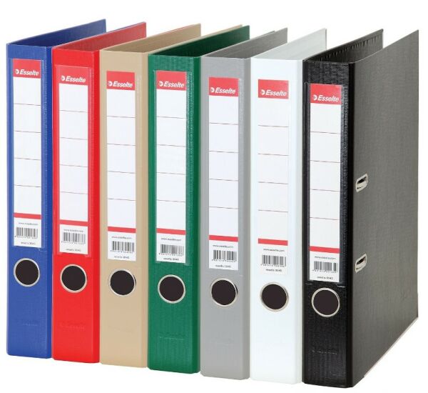 Esselte 46565211595 50 mm 2D Mekanizmalı Siyah Klasör