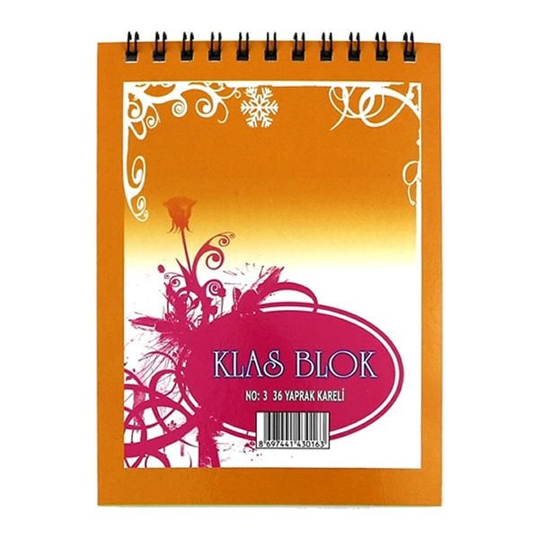 Klas No:3 36 Yaprak Bloknot
