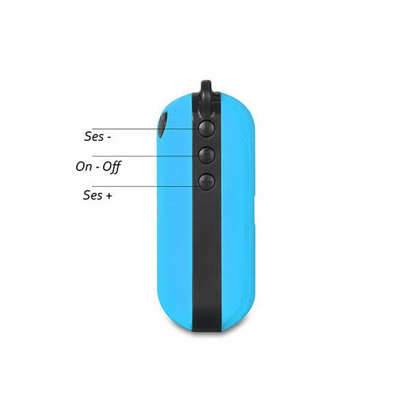 MİKADO MD-22BT MAVİ TF KART FM DESTEKLİ BLUETOOTH HOPARLÖR