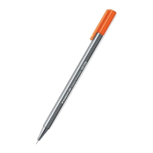 Staedtler 334-4 0,3 mm Triplus Turuncu Üçgen Fineliner Kalem