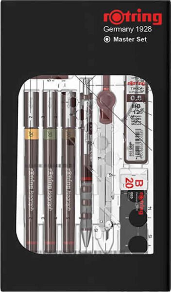Rotring Isograph 0,2 & 0,3 & 0,5 Pergelli Kalem Seti