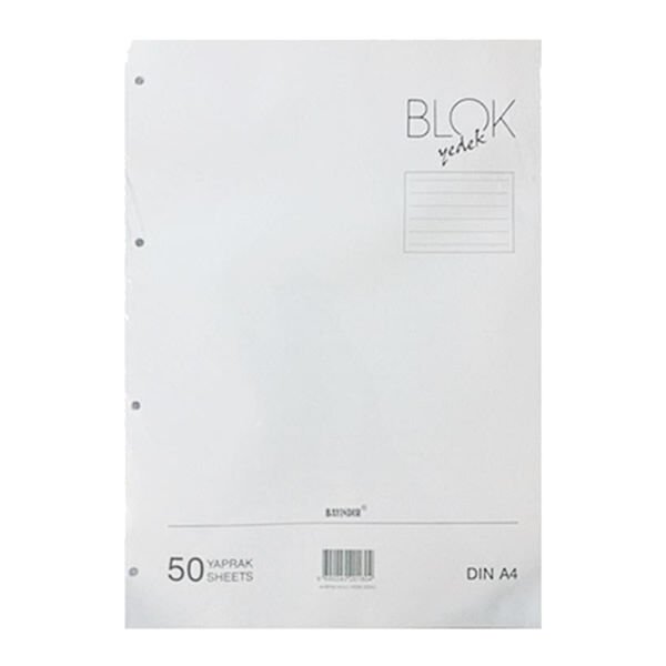 Bayındır A4 50 Yaprak Çizgili Beyaz Kolej Yedeği