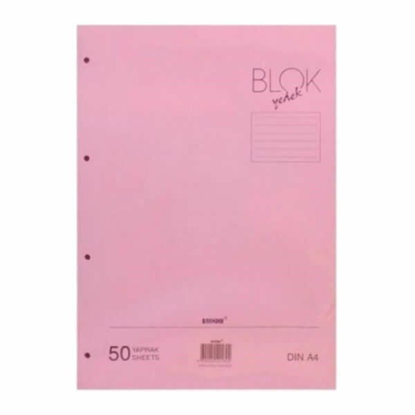 Bayındır A4 50 Yaprak Çizgili Pembe Kolej Yedeği