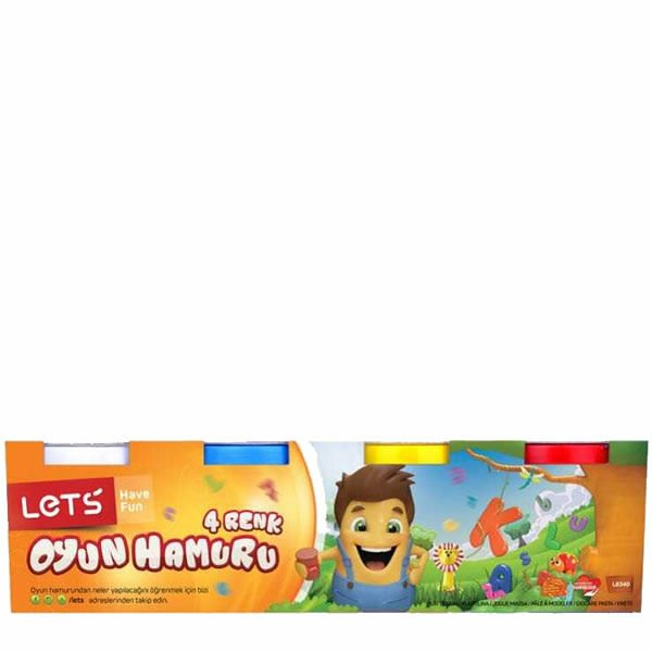 LETS L8340 600 GR 4 LÜ ANTİBAKTERİYEL OYUN HAMURU