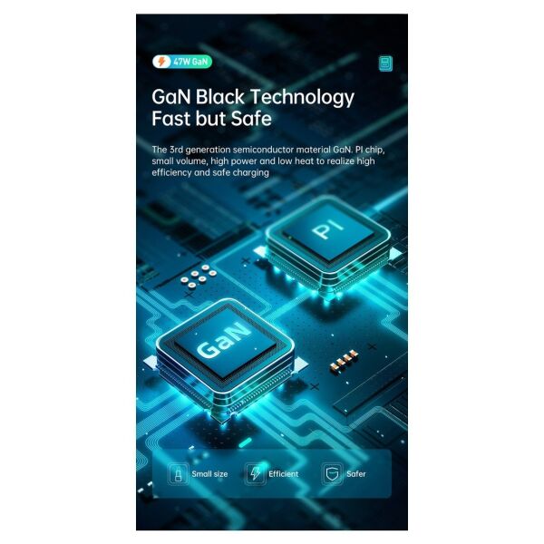 Mcdodo CH-8581 47 w Siyah Mini Gan Duvar Adaptörü