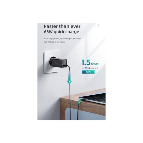 Mcdodo CH-7921 Min Gan 65 w 3 Port Hızlı Şarj Cihazı