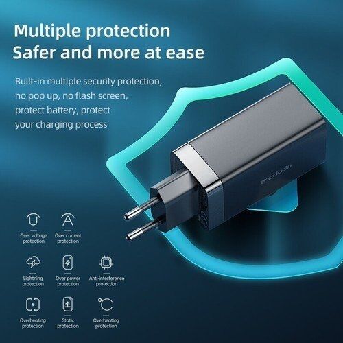Mcdodo CH-7921 Min Gan 65 w 3 Port Hızlı Şarj Cihazı