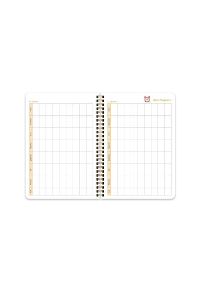 Keskin Color 830254-99 17x24 cm Spiralli Çakıl Akademik Ajanda