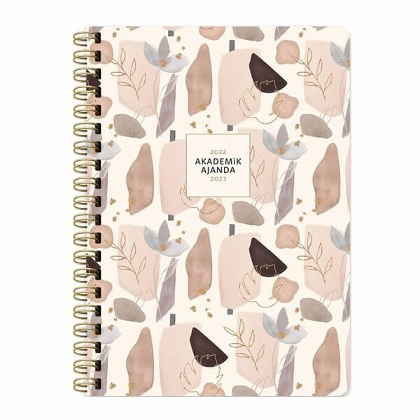 Keskin Color 830254-99 17x24 cm Spiralli Çakıl Akademik Ajanda