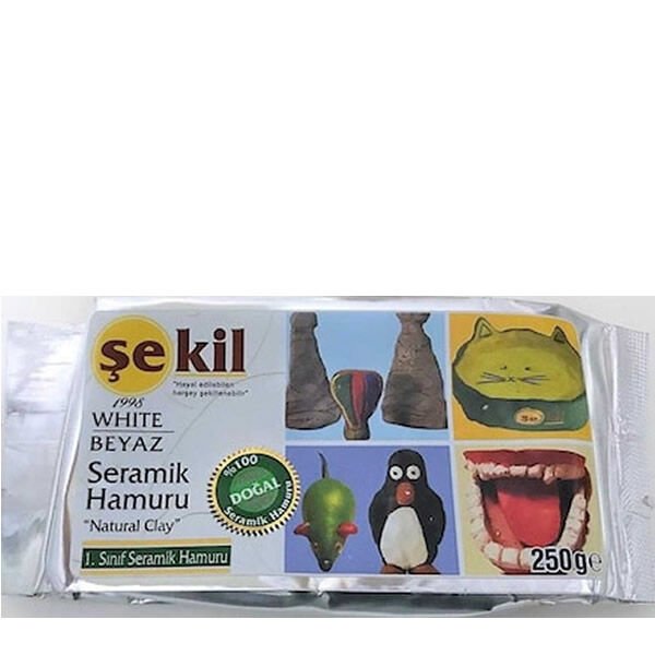 Şekil 250 Gr Beyaz Seramik Hamuru