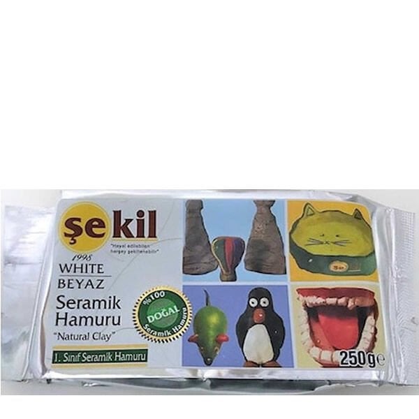 Şekil 250 Gr Beyaz Seramik Hamuru