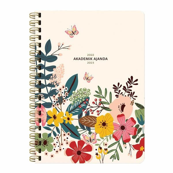 Keskin Color 830256-99 17x24 cm Spiralli Buket Akademik Ajanda