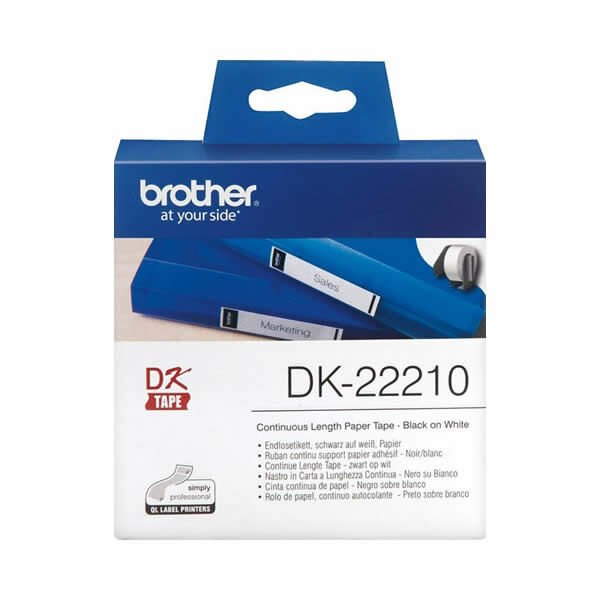 Brother DK-22210 29x30.48 mt Sürekli Etiket