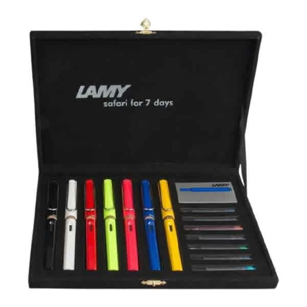 Lamy Sfr7-D Safari Kadife 7li Dolma Kalem Seti