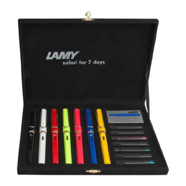 Lamy Sfr7-D Safari Kadife 7li Dolma Kalem Seti