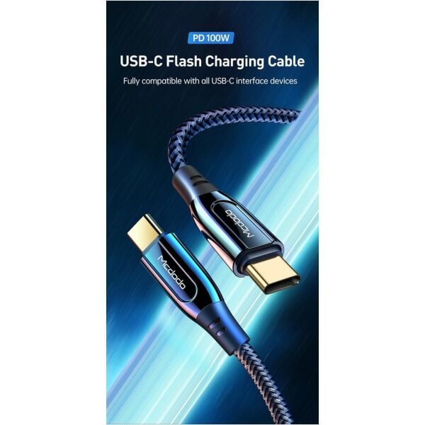 Mcdodo CA-8120 100 w Type-C To Type-C Hızlı Şarj Kablosu