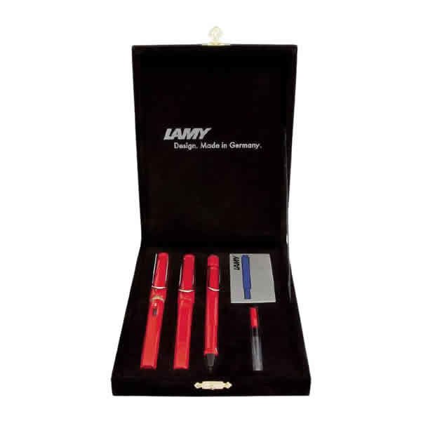 Lamy Sfr-3K Safari Drv Kadife Kırmızı 3lü Kalem Seti