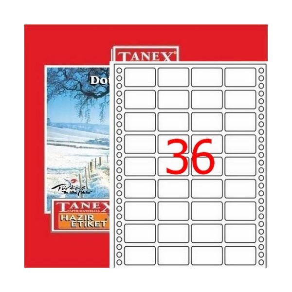Tanex TN001410 23x40 Bilgisayar Etiketi