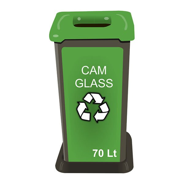Ofisostim 70 Lt Yeşil Atık Kumbarası