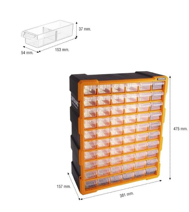 ASRIN ASR-6000 60 LI 38.1X15.7X47.5CM BÜYÜK MONOBLOK ÇEKMECE