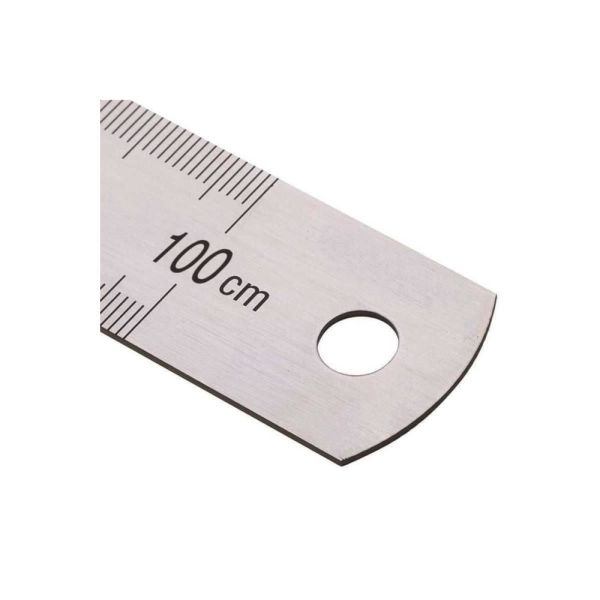 Kraf 500G 100 cm Inch Ölçülü Çelik Cetvel
