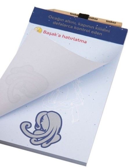 TOSBAA BAŞAK 10X16 BURÇLAR SERİSİ-KALEMLİ DEFTER
